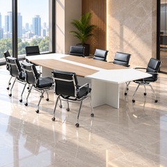Meeting table - 240x120 - Spanish MDF wood with metal chassis - CEM-045