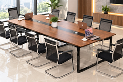 Meeting table - 240x120 - Spanish MDF wood with metal chassis - CEM-036