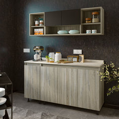 Two-piece blockboard and MDF kitchen, 160 cm | Oscar Furniture