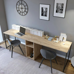 Large Steel and MDF Wood Desk with Professional Design for Work – WAF-235