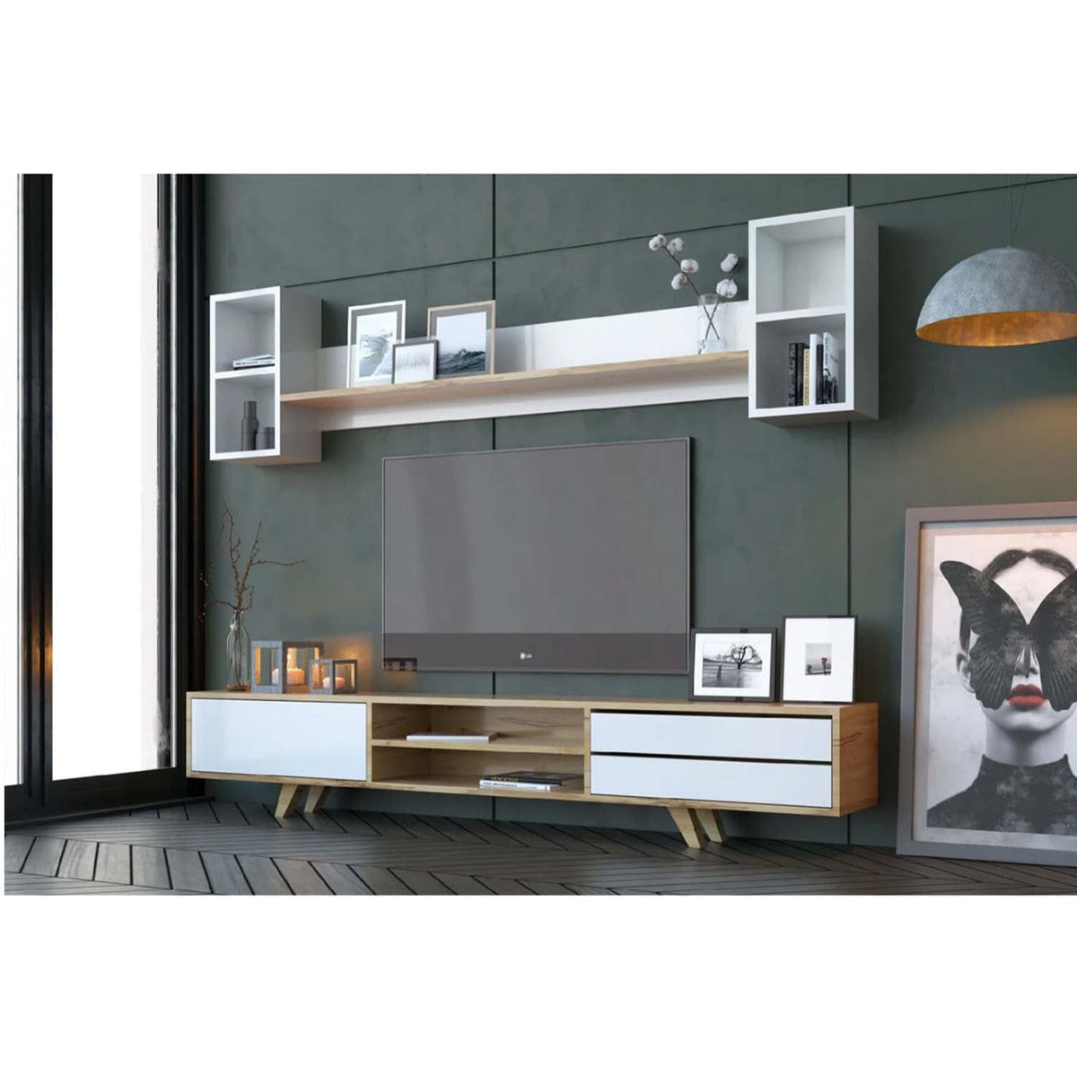 TV table made of treated Spanish MDF wood - OFS-004