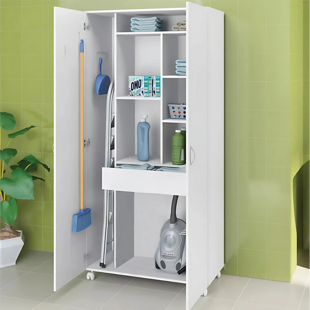 High Quality MDF Wood Bathroom Storage Unit - OSM-478