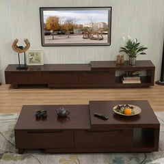 MDF Wood Treated TV and Coffee Table - OFS-036 - Fast Shipping