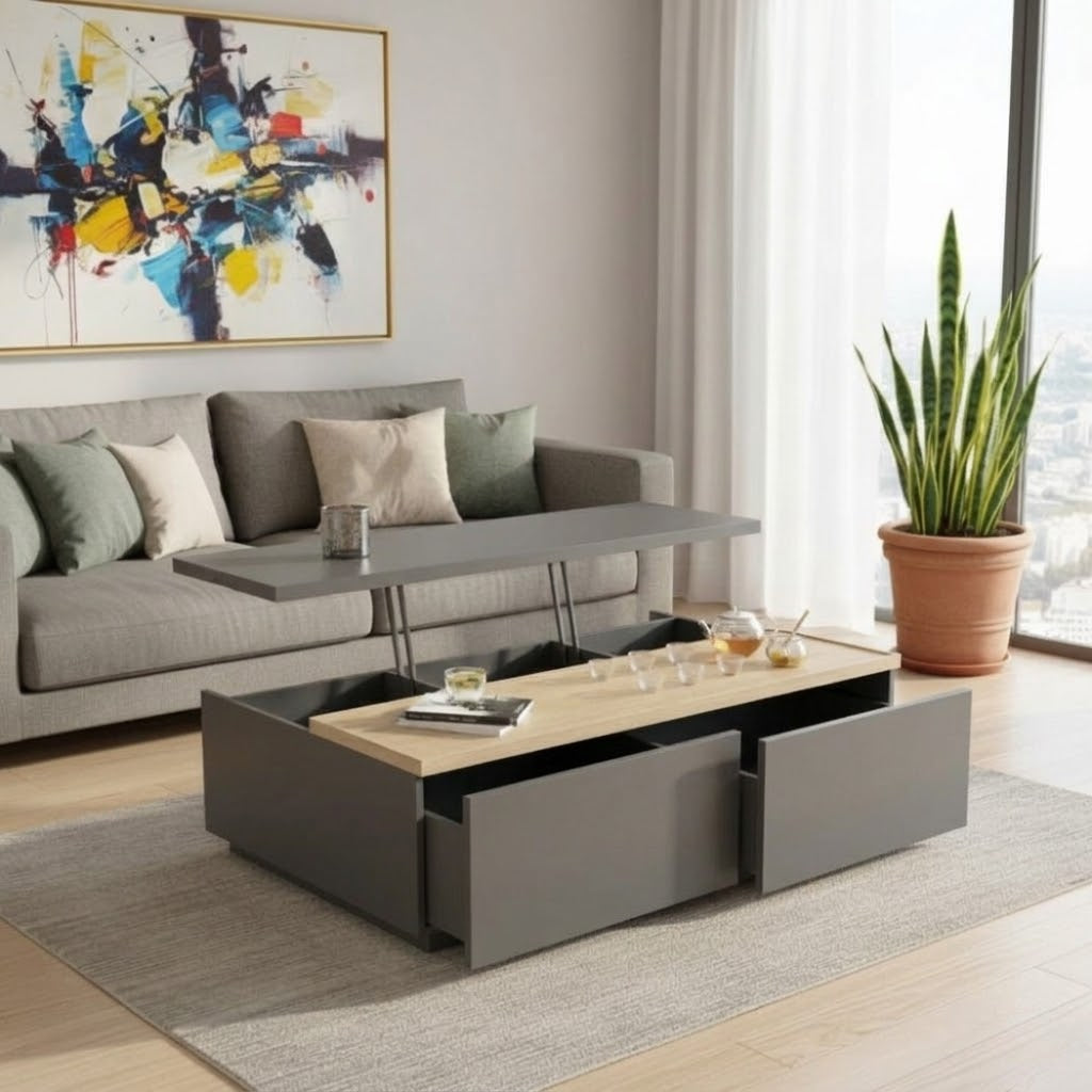 Spanish Treated MDF Wood Coffee Table - OFS-007 - Fast Shipping