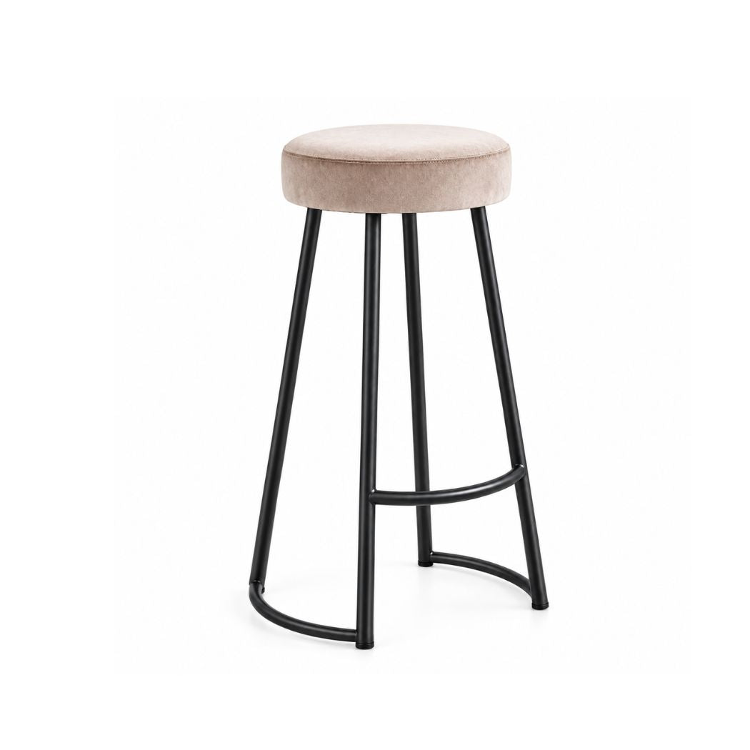 Velvet Fabric Bar Stool - 45x78 cm - OFF-OUA-021