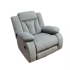 Luxury Reclining Chair – Red Beech Wood with Imported Suede Leather