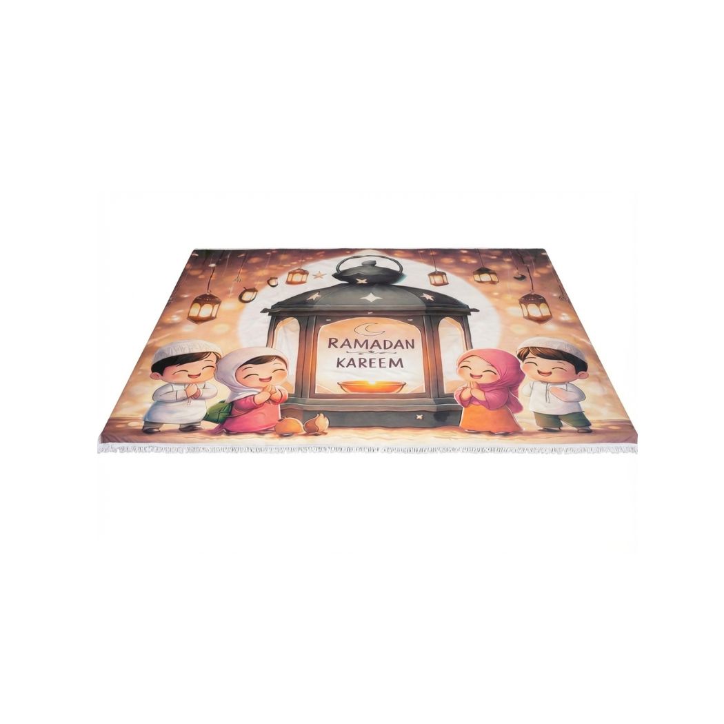 Elegant velvet Ramadan dining tablecloth adds a spiritual touch to the home – OS-RAM-016