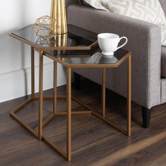 Killary side table, iron, electrostatic paint