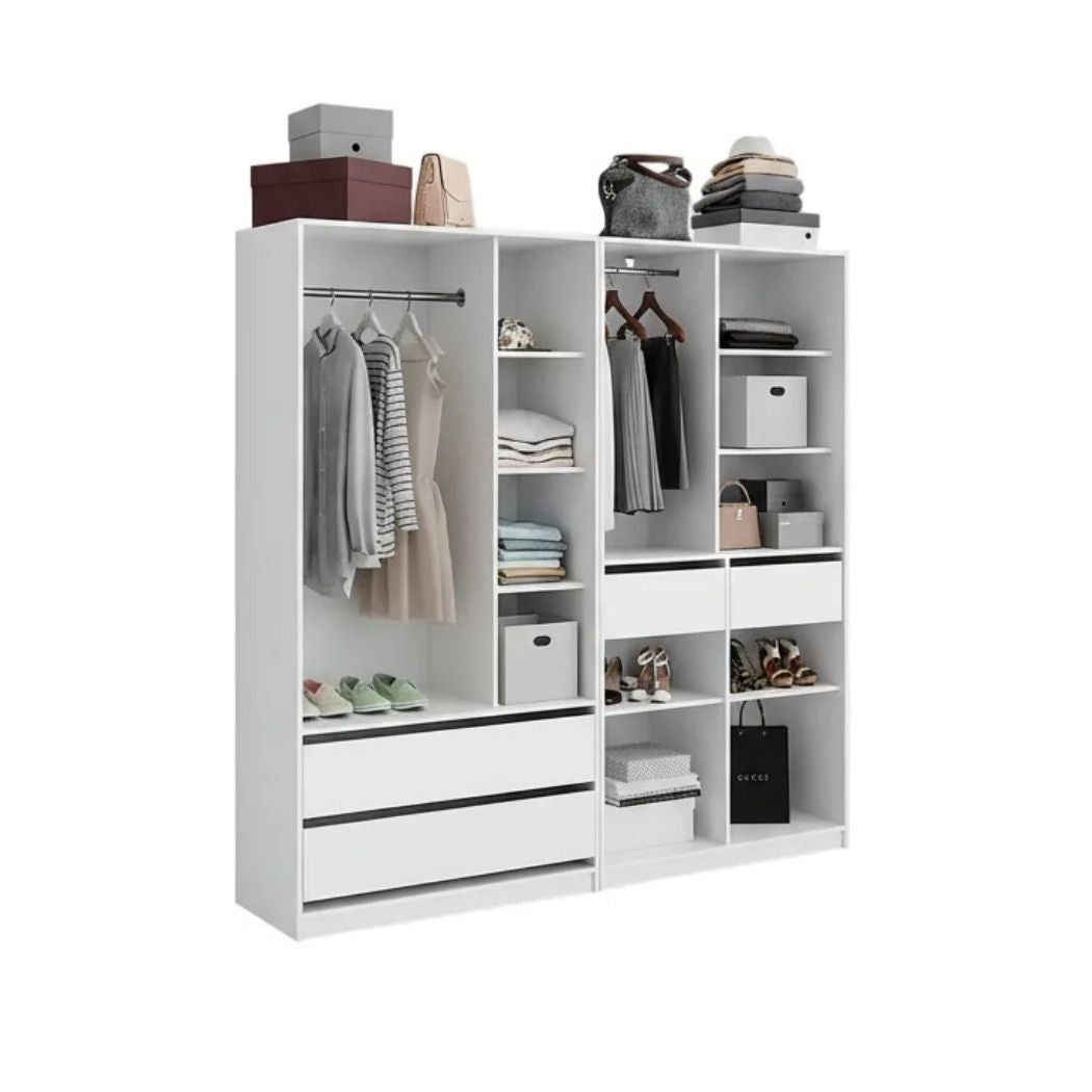 دريسنج خشب MDF كبير بتصميم عملي لتنظيم الملابس – WAF-217