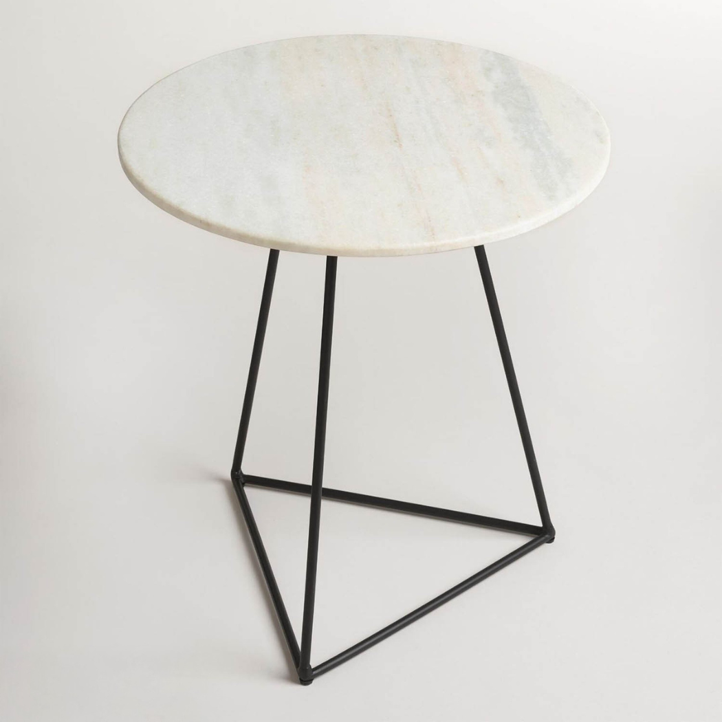 Tamara side table  50 * 40 marble