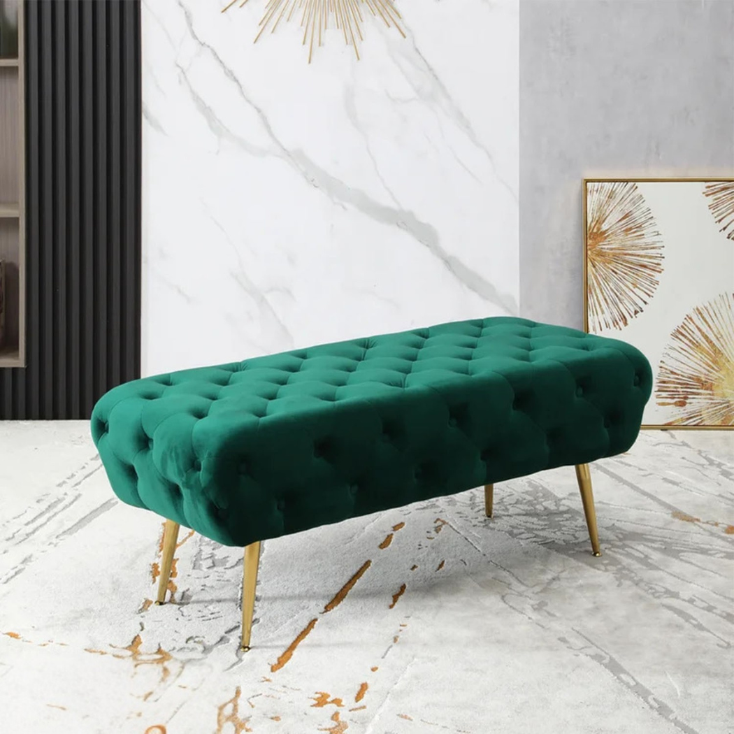 بانكيت ديكوري من MDF والموسكي مع تغطية جلد وقطيفة – تصميم عصري فاخر