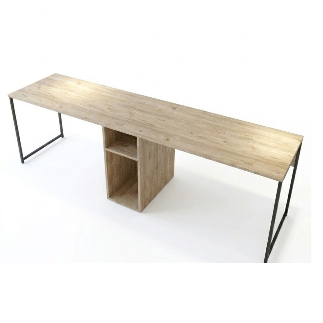 Large Steel and MDF Wood Desk with Professional Design for Work – WAF-235