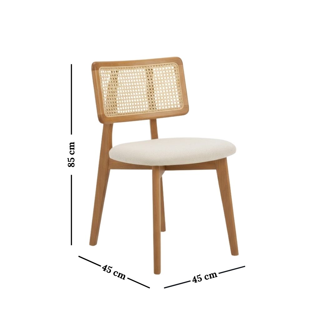 Dining set - 4 pieces high-quality beech wood - OSM-608