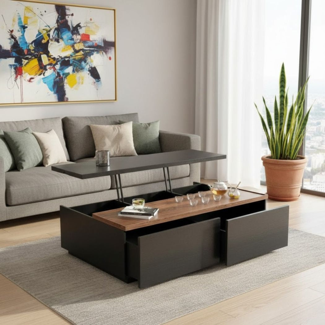 Spanish Treated MDF Wood Coffee Table - OFS-007