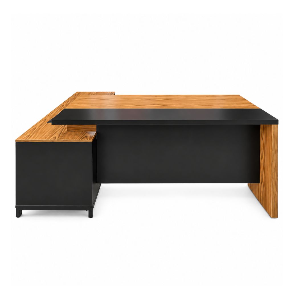High-quality MDF wooden manager's desk from Oscar Furniture OFF-MAN-SAT-0022