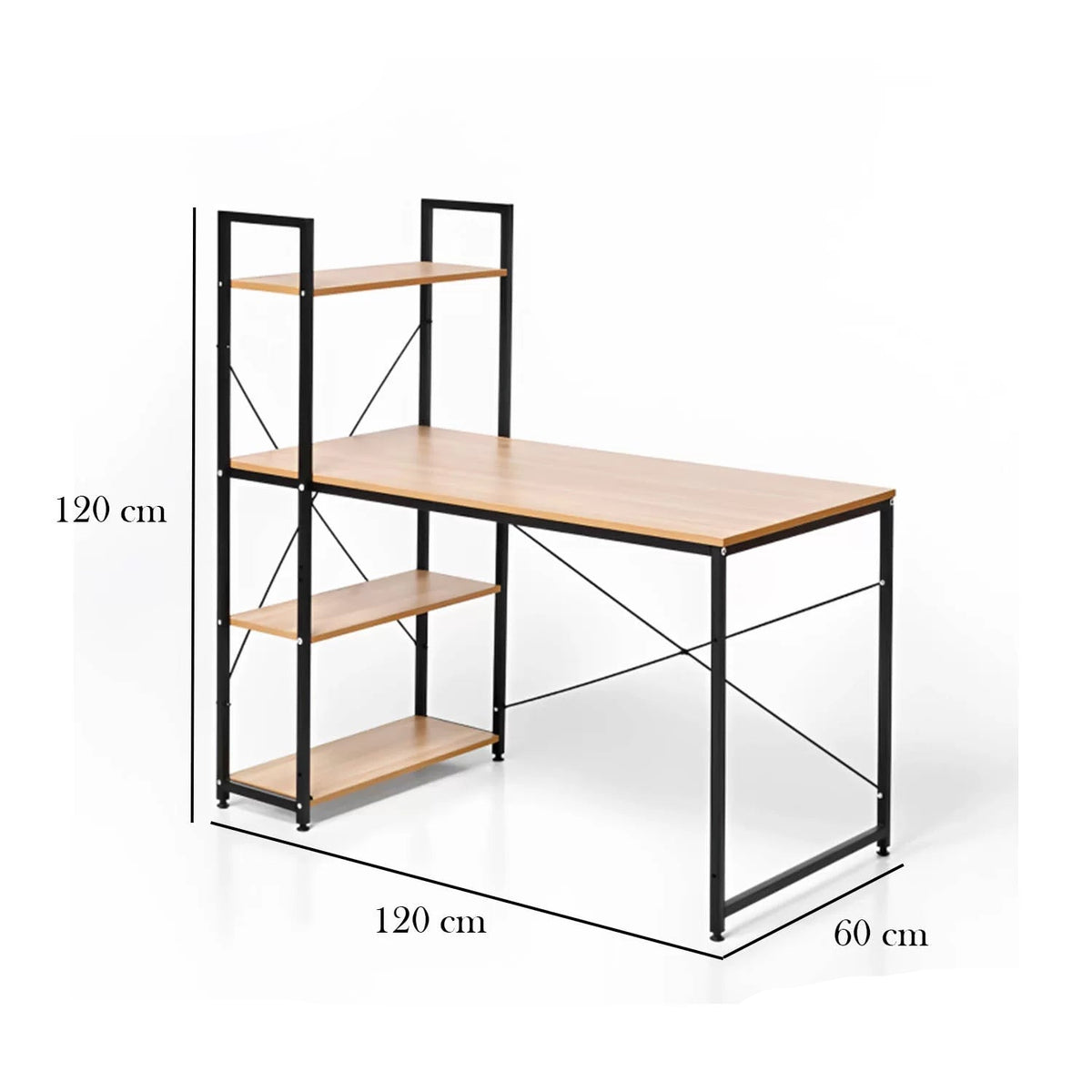 Melamine wood desk - MTC-029 - 120cmX120cm - Beige color