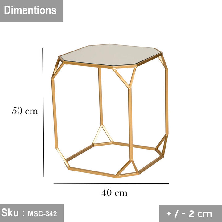 دونالدا ترابيزة جانبية 50 * 40 زجاج - اوسكار رتان