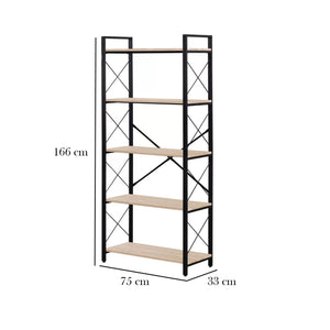 وحدة عرض خشب ملامين -  MTC-034 -33cmX75cmX166cm  - اللون بيج  - أوسكار فرنتشر