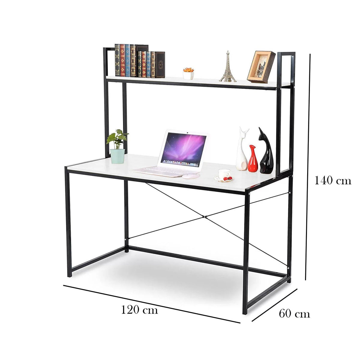 مكتب خشب ملامين -  MTC-016 - 120cmX140cm - اللون الابيض - أوسكار فرنتشر