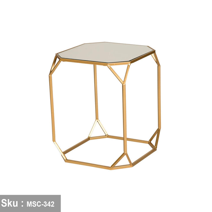 دونالدا ترابيزة جانبية 50 * 40 زجاج - اوسكار رتان