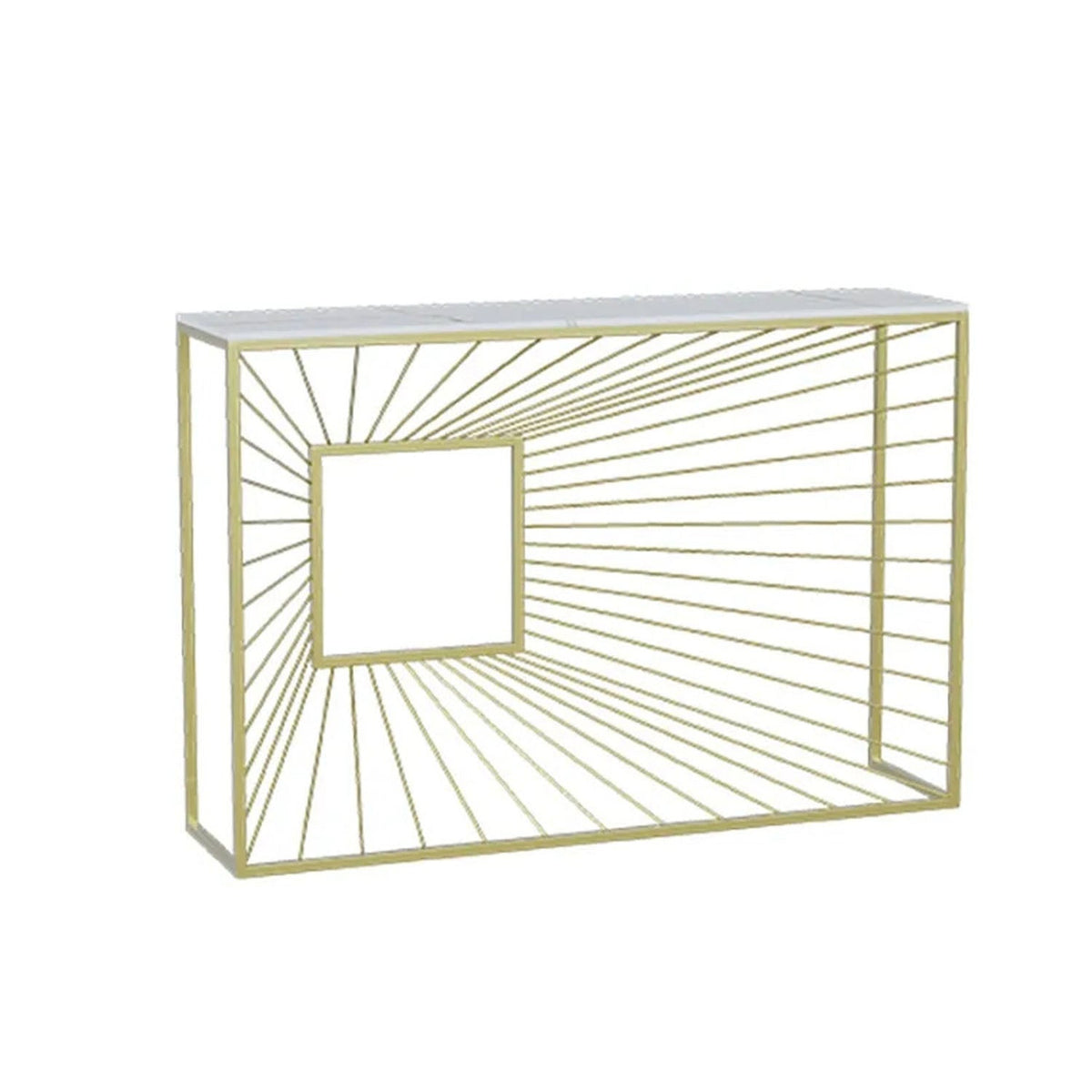 Modern iron and Turkish marble console – contemporary and elegant design