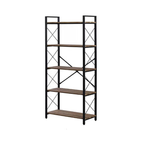 وحدة عرض خشب ملامين -  MTC-033 -33cmX75cmX166cm  - اللون بني  - أوسكار فرنتشر