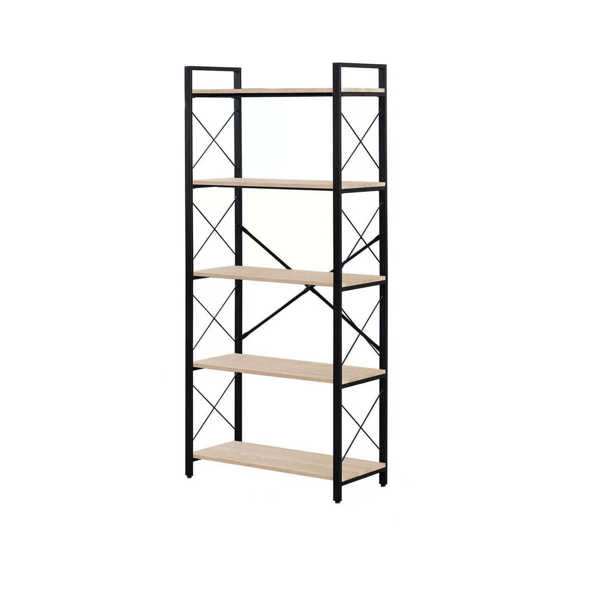 وحدة عرض خشب ملامين -  MTC-034 -33cmX75cmX166cm  - اللون بيج  - أوسكار فرنتشر
