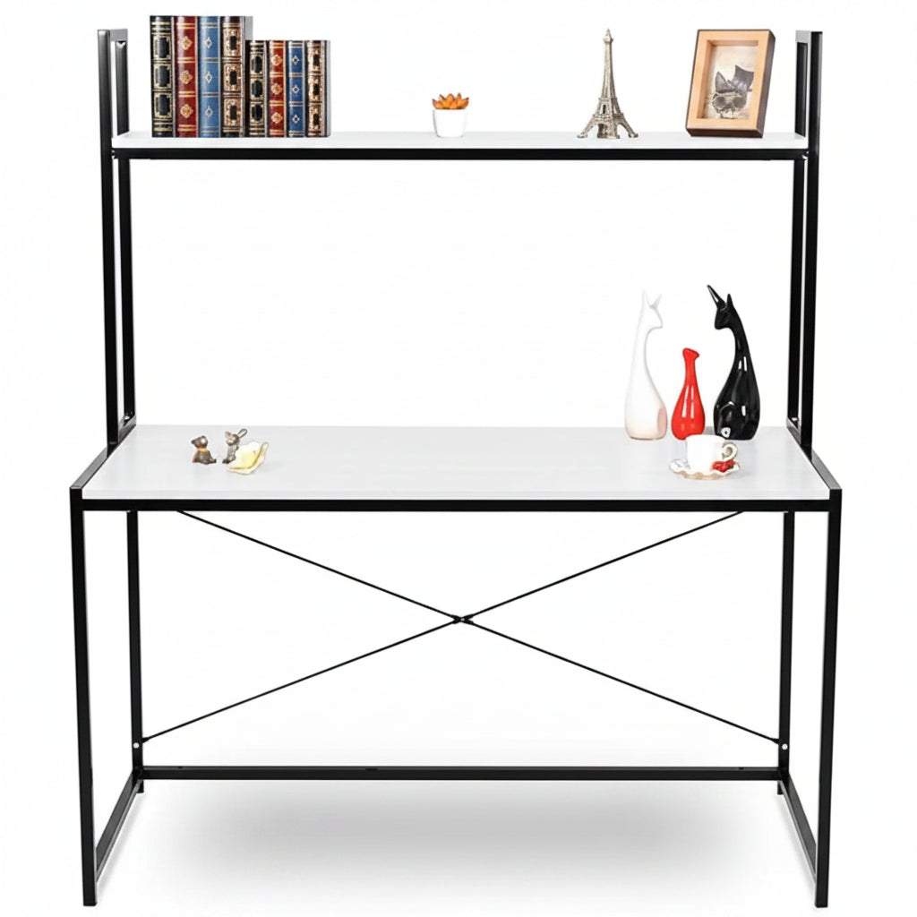مكتب خشب ملامين -  MTC-016 - 120cmX140cm - اللون الابيض - أوسكار فرنتشر
