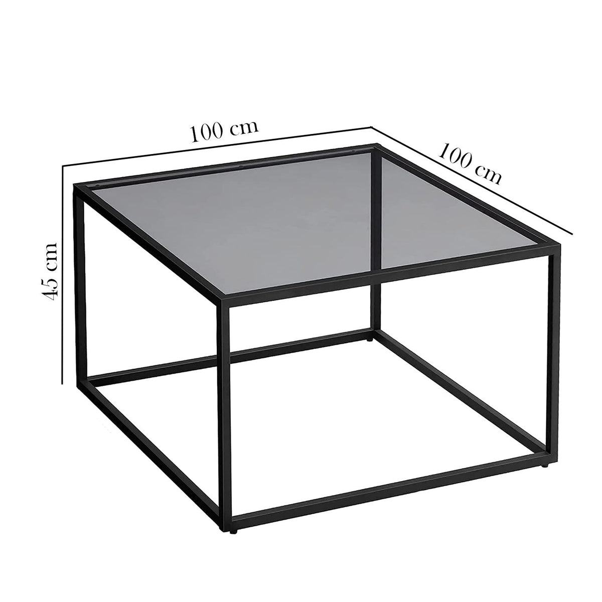 Weld coffee table, metal steel, thermal electrostatic paint