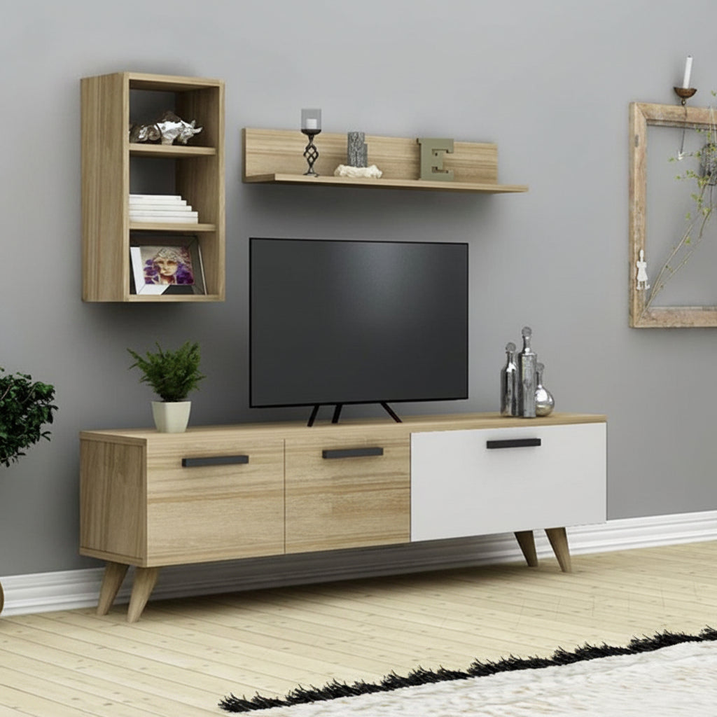 ترابيزة تليفزيون خشب MDf عالي الجودة - 160cmX40cm - ANT-140