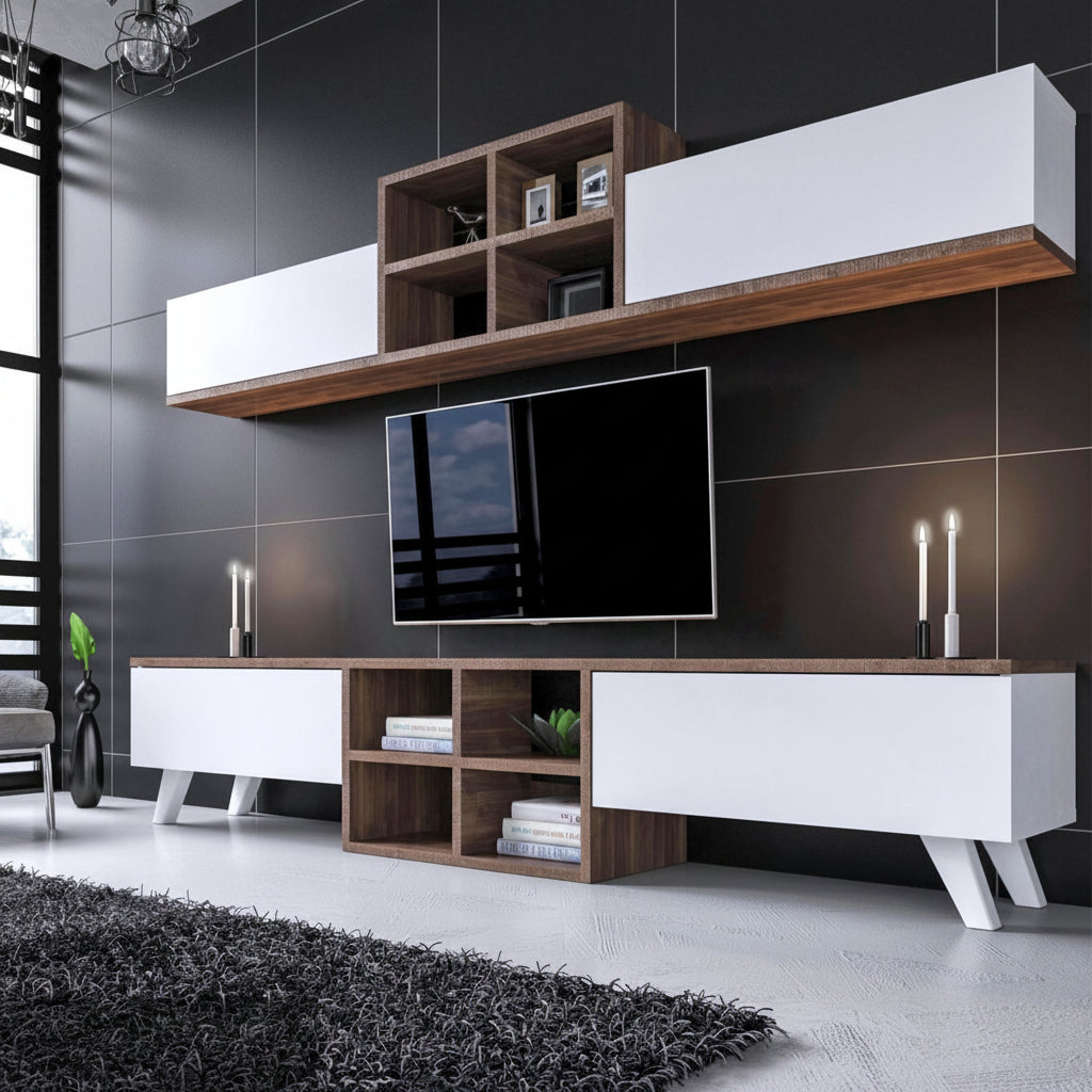 ترابيزة تليفزيون خشب MDf عالي الجودة - 220cmX40cm - ANT-137