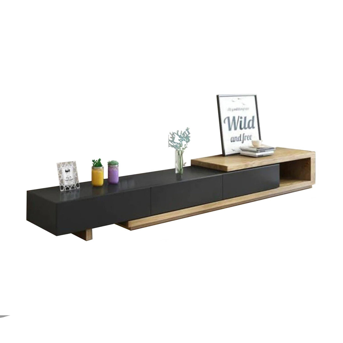 ترابيزة تليفزيون خشب MDf عالي الجودة - 220cmX40cm - ANT-112