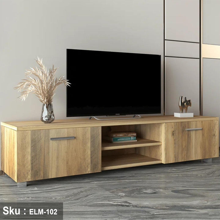 ترابيزة تليفزيون خشب Mdf عالي الجودة - 40cmX160cm - ELM-102 - اوسكار رتان