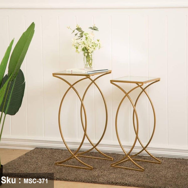 جارسين ترابيزة جانبية حديد دهان الكتروستاتيك - اوسكار رتان