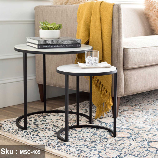 جويل ترابيزة جانبية حديد دهان الكتروستاتيك - اوسكار رتان