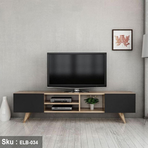 جوين  وحدة تليفزيون  مع 2 درفة تخزين  خشب MDF - اوسكار رتان