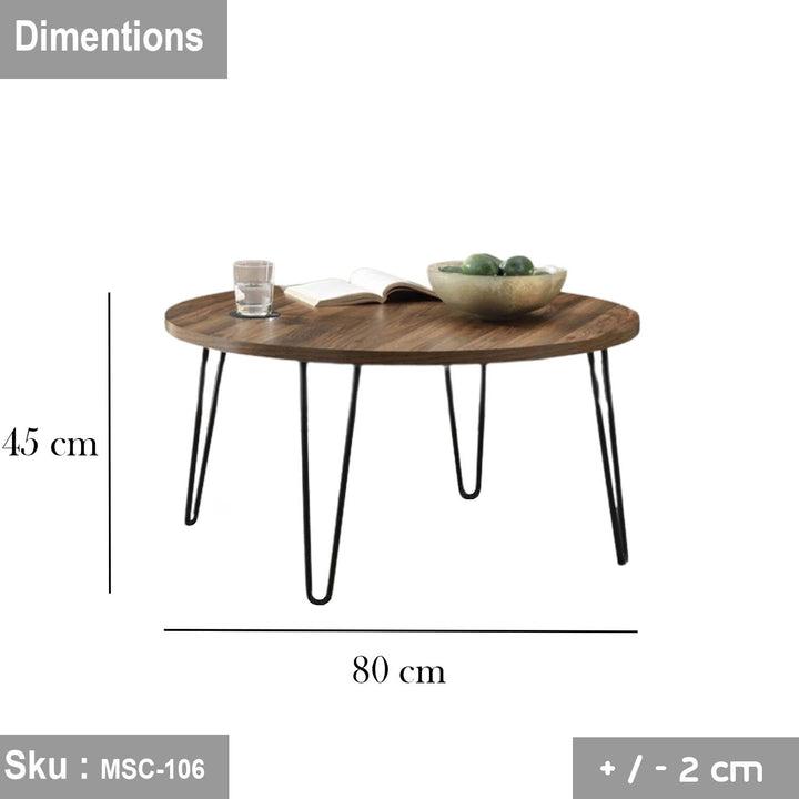 روستا ترابيزة قهوة   80 * 45 خشب MDF - اوسكار رتان