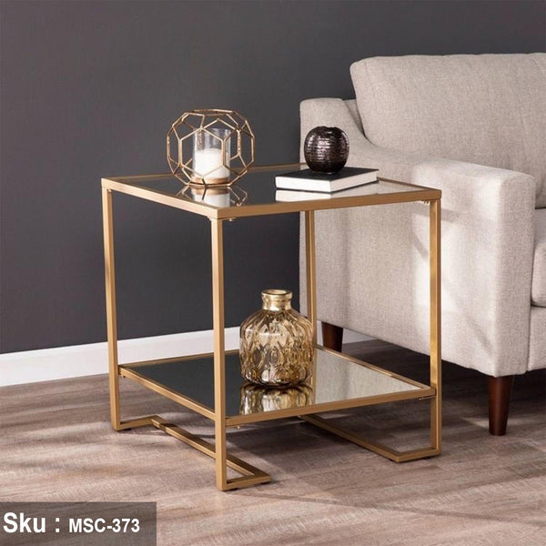 سولا ترابيزة جانبية 50 * 45 زجاج - اوسكار رتان