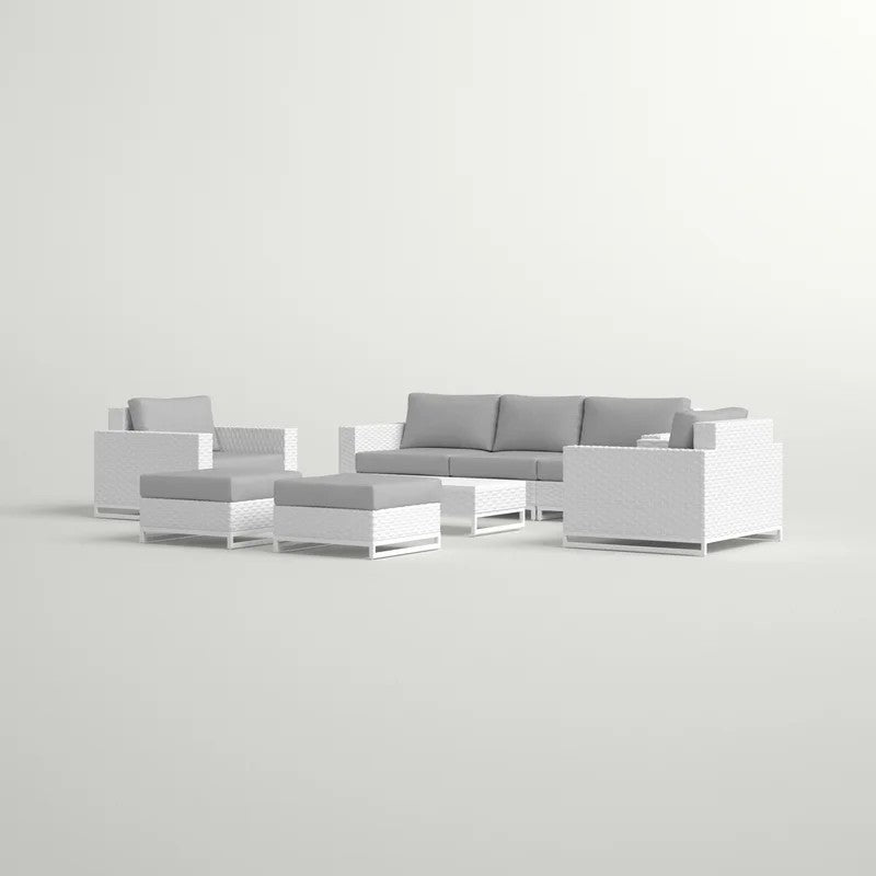 مجموعة لينو رتان عائلي بتصميم عصري - أوسكار فرنتشر