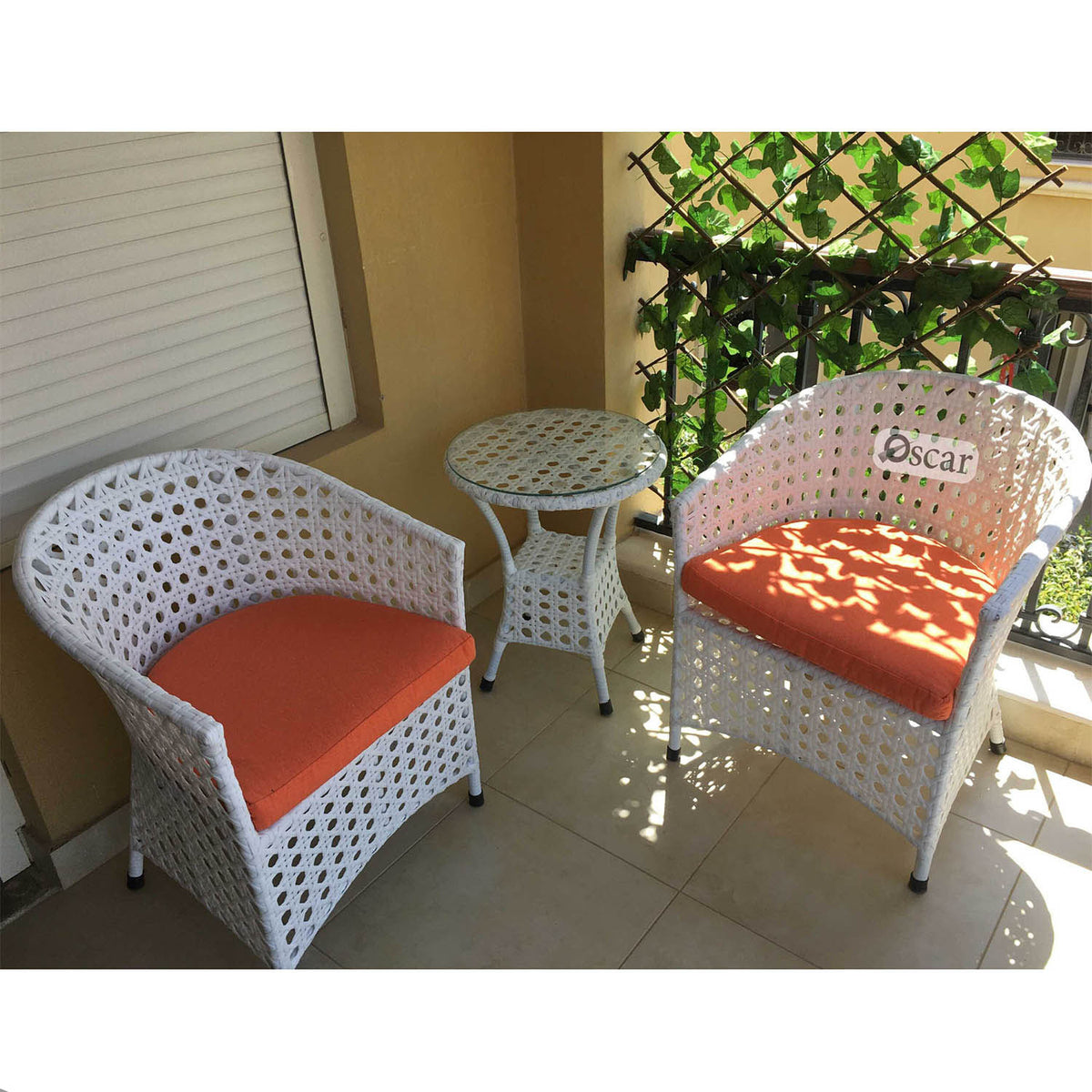 Nord stars rattan set, 2 chairs and a table