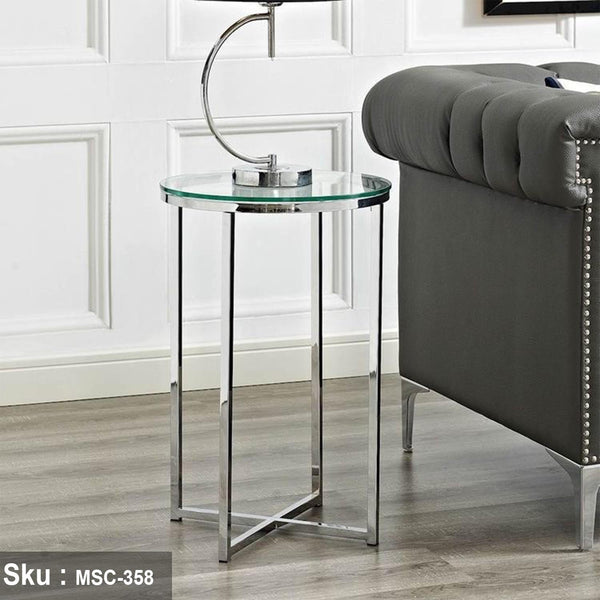 كارولا ترابيزة جانبية 50 * 40 الزجاج - اوسكار رتان