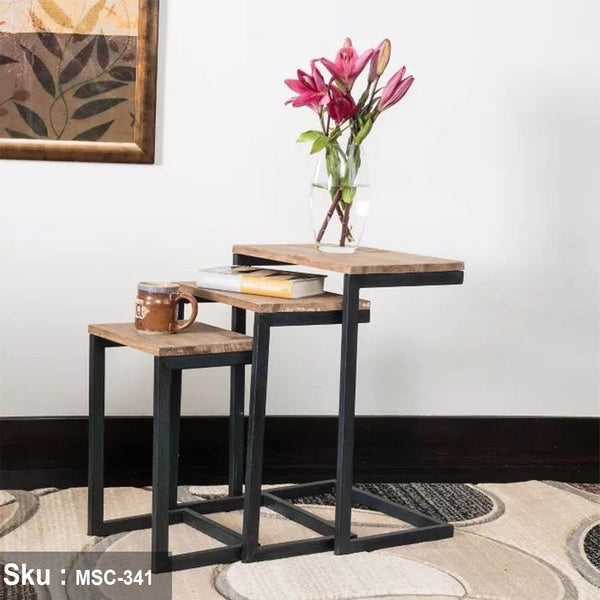 كساندرا ترابيزة جانبية خشب MDF - اوسكار رتان