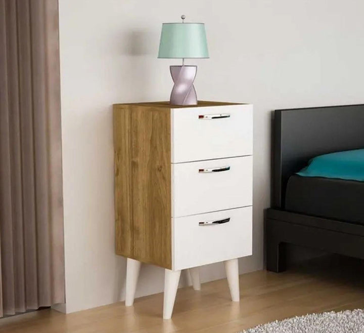 كومود خشب MDF عالي الجودة   - ELM-086 - 80cmX40cm  - اوسكار رتان