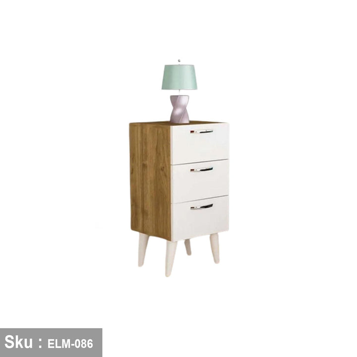 كومود خشب MDF عالي الجودة   - ELM-086 - 80cmX40cm  - اوسكار رتان