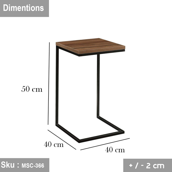 كيندي ترابيزة جانبية 50 * 40 خشب MDF - اوسكار رتان