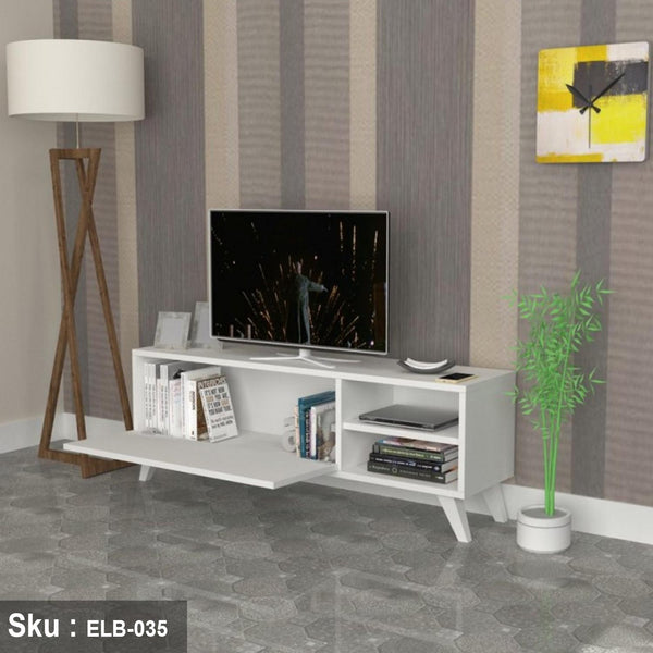 لافورا وحدة تليفزيون  مع رف 120 * 55   خشب MDF - اوسكار رتان