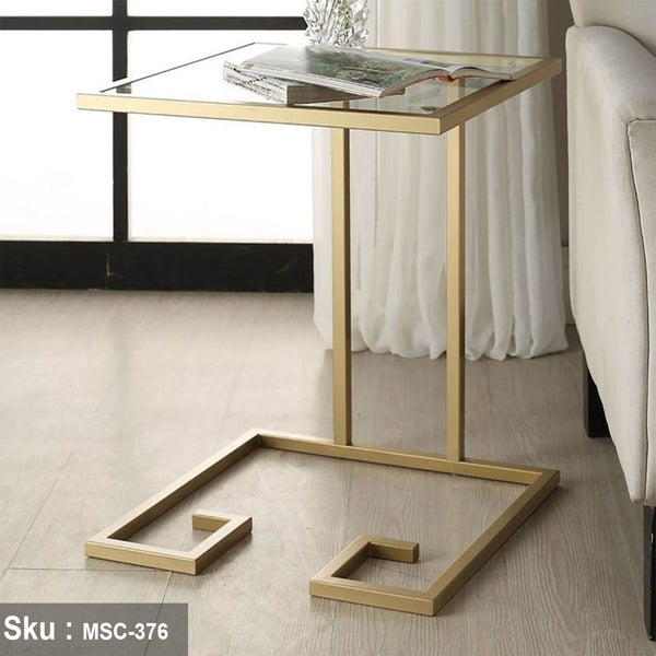 لورين ترابيزة جانبية 50 * 45 زجاج - اوسكار رتان