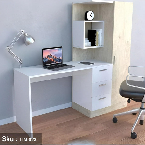 مكتب و خزانة خشب MDF اسباني - ITM-023 - 180cmX160cm  - اوسكار رتان