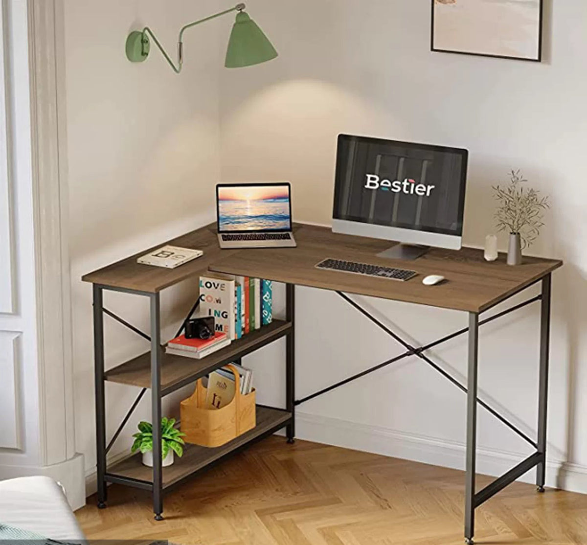 Melamine Wood Desk - MTC-003 - 120cmX90cm - Brown