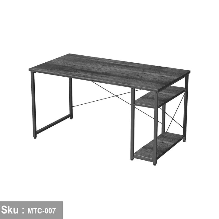مكتب خشب ملامين -  MTC-007 - 120cmX90cm - اللون الاسود  - اوسكار رتان